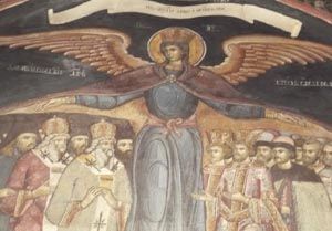 Maica Domnului cu aripi, la Manastirea Govora